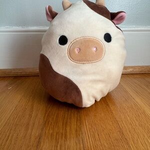 Squishmallows Brown and Cream Cow Plush